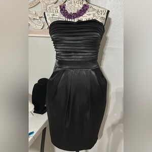 Elegant Black Strapless Dress